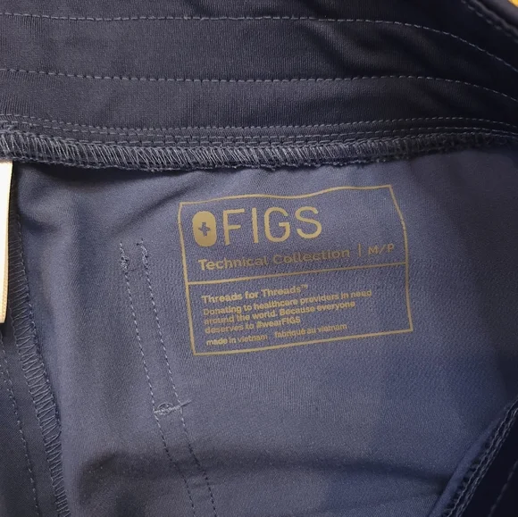 Figs Zamora Womens Scub Jogger Pants Size M / P Denim Blue PO 1660 - Picture 2 of 8